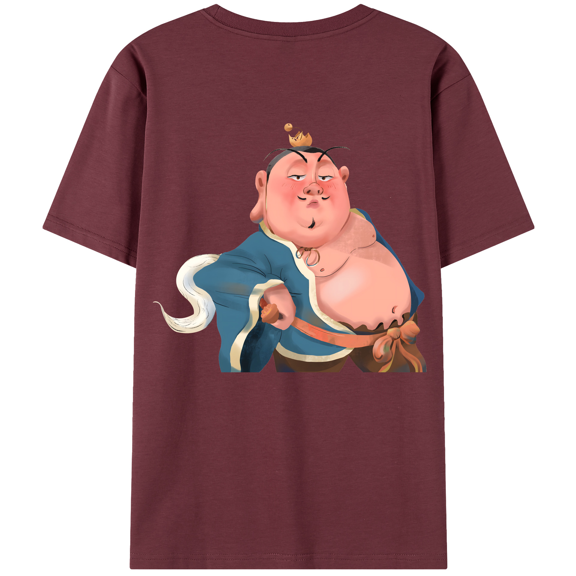 （画像用） Ne Zha 2 ナタ 魔童の大暴れ 綿100％半袖Tシャツ（背面プリント）